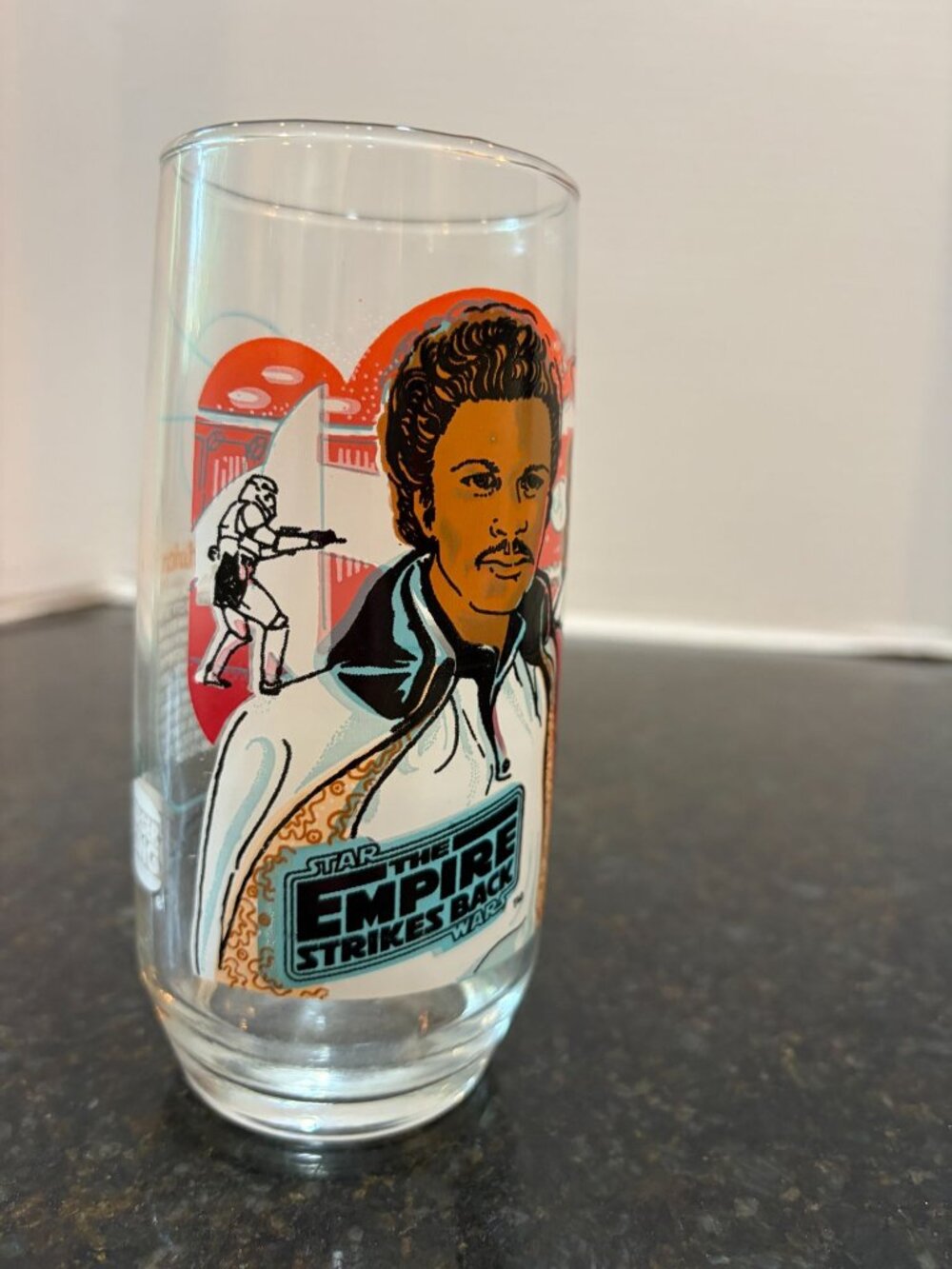 Star Wars Burger King Coca-Cola Collector Drinking Glass, Empire Strikes Back, L